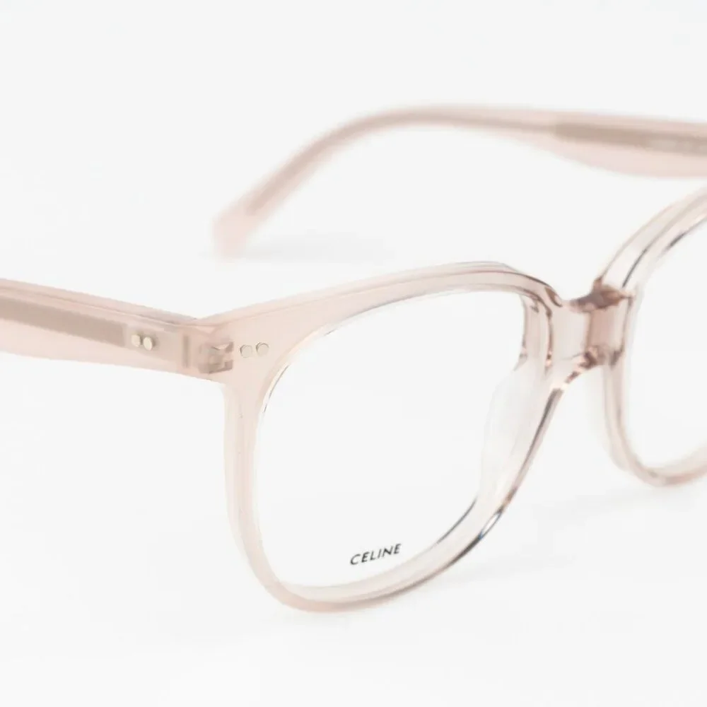 NEW Celine CL5010IN 072 THIN 2 DOTS Shiny Rose Pink Unisex Geometric Eyeglasses
